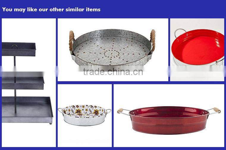 Rectangular Metal Decorative Serving Trays