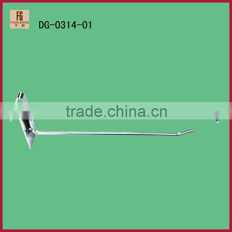 Slat wall metal display hook