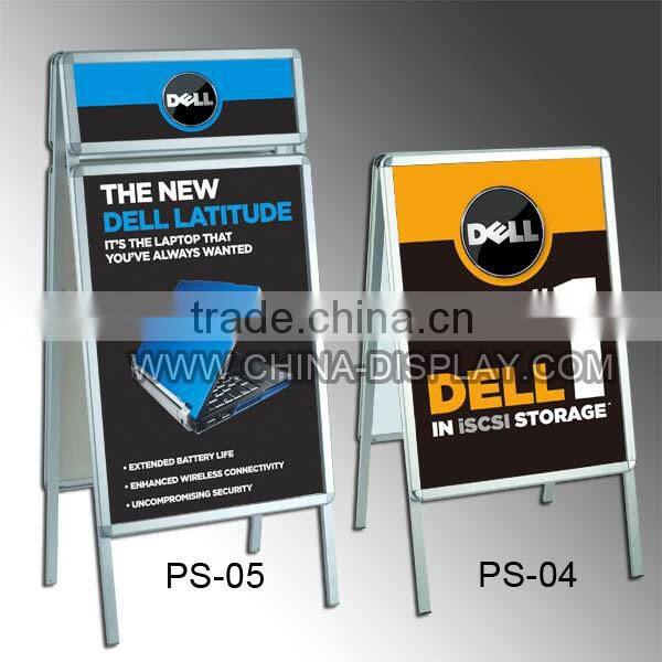 Attention-Grabbing sandwich board/A Frame sign poster stand with header