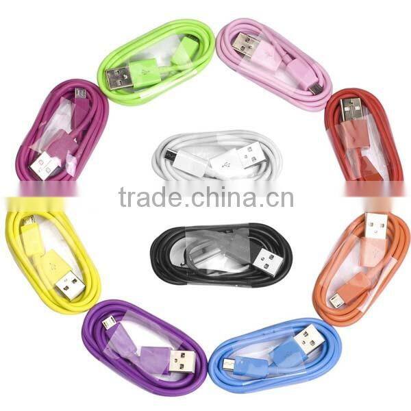 2014 New Flat Micro USB Cable Colorful Micro USB Cable