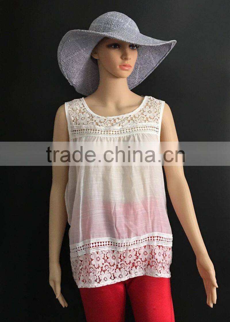 ladies lace tank top women lace vest girl's sleeveless garment girl's tank top sleeveless tops