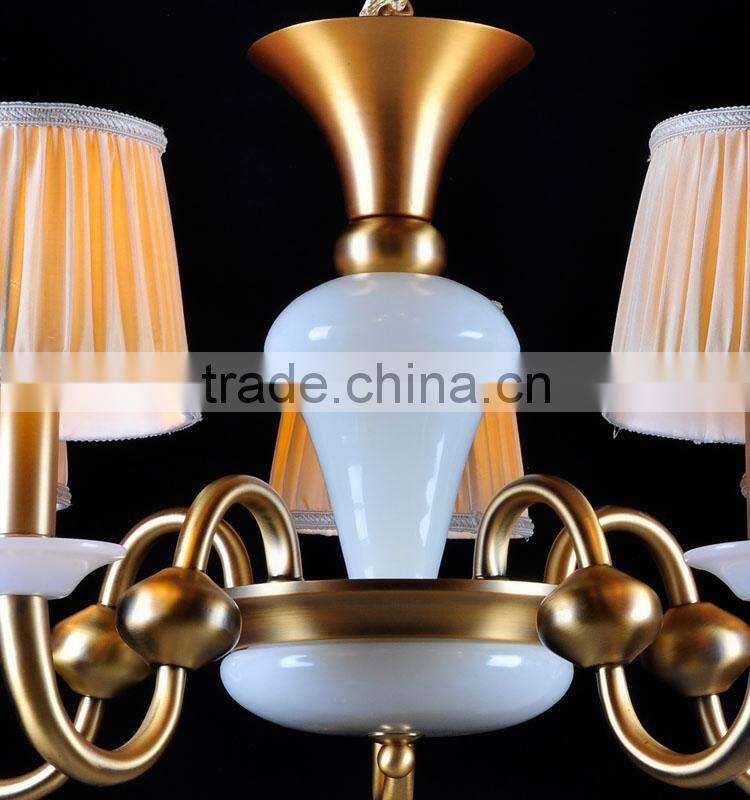 Italian glass copper chandelier for decor