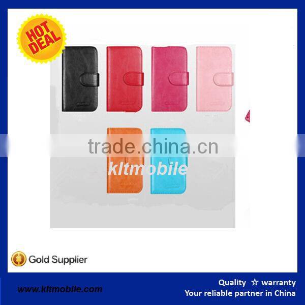 Many colors available low MOQ leather flip cover case for huawei ascend y550
