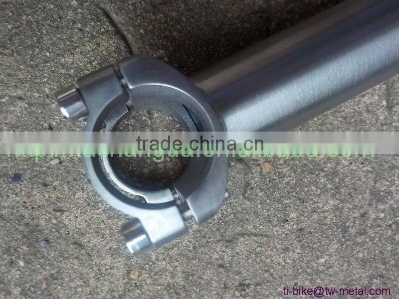 Titanium Tandem Bicycle Stem Custom Titanium Bike Stems for Road Mountain Tandem Bikes XACD Titanium Bike Stem in China