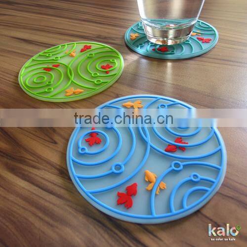 Goldfish Coasters, cup coaster, silicone Coaster,custom silicone drink coasters