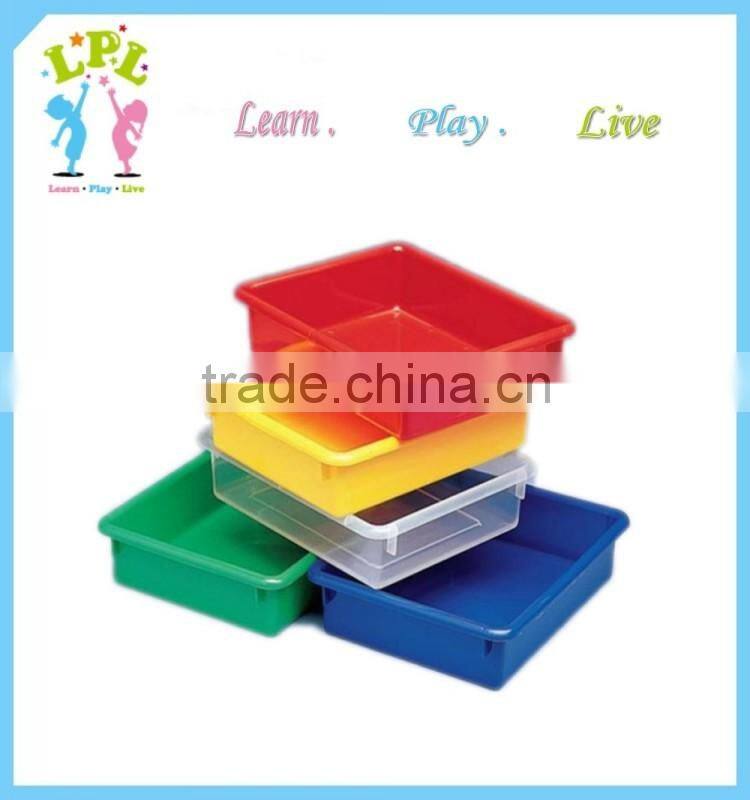 Wholesale high quality storage unit shallow toy tray pp plastic tray