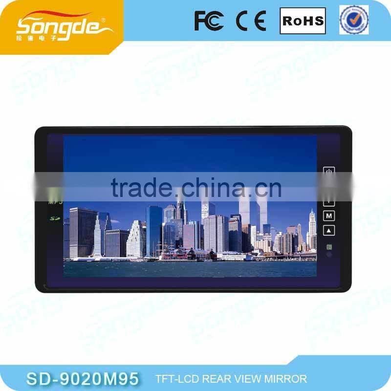 car rear view mirror monitor,12v tv monitor with Touch Key Press