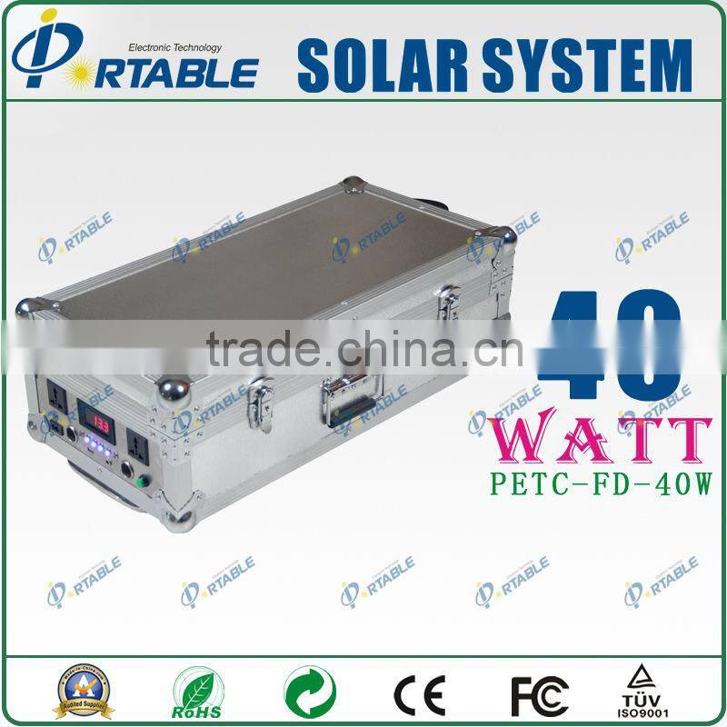 Wholesale alibaba portable 40W home solar systems