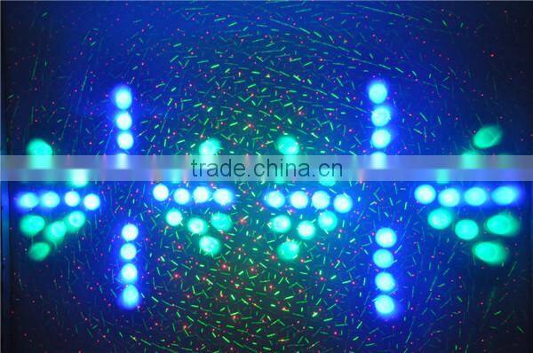 150mW Multi Effects Twinkling Laser Light+LED 8W