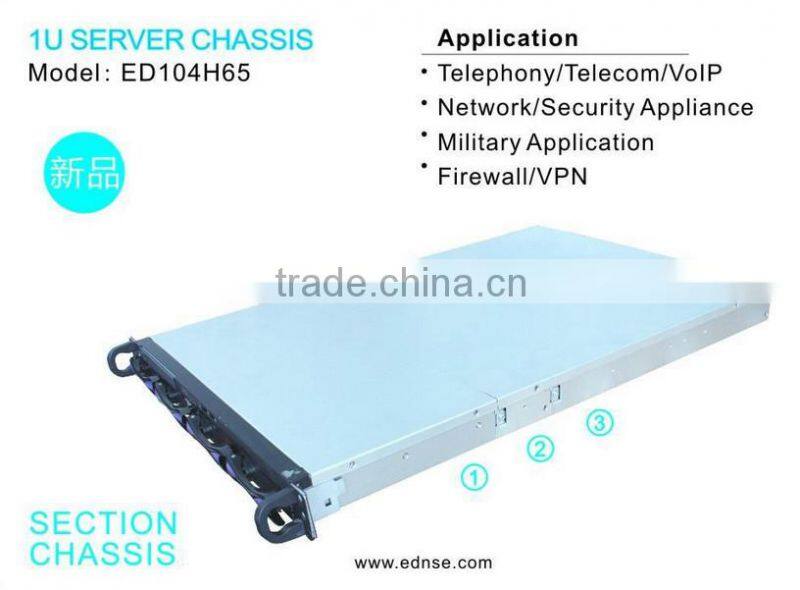 1u 4 bays rackmount server case atx pc case