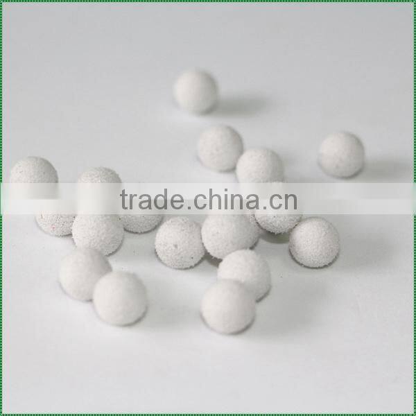 Recyclable packaging foam sponge stainless steel ball with hole