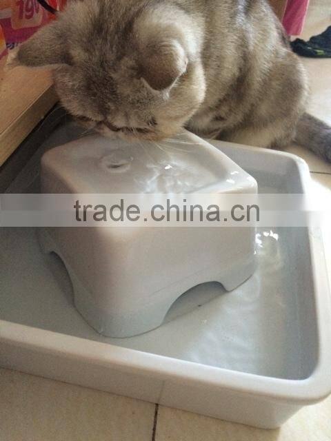 purified Dog Water Fountain Running Water Puppy Doggy -white color