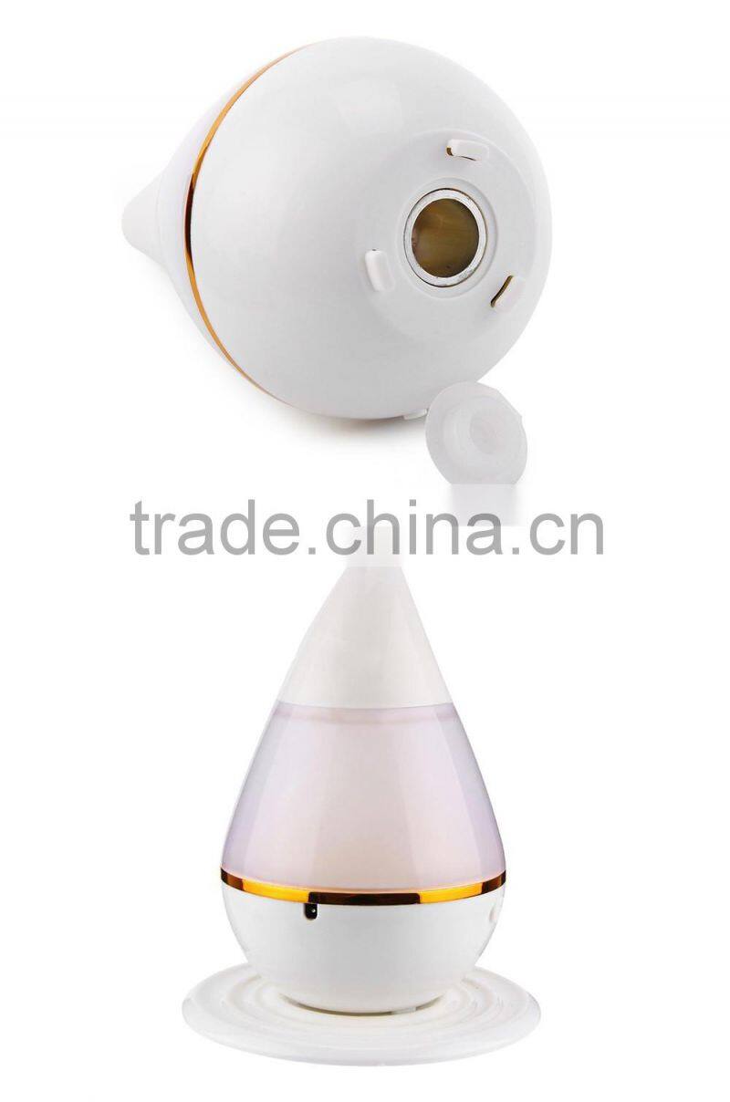 200ml 2W Ultrasonic Aroma Humidifier Air Essential Oil Diffuser Smart Home with LED Light Purifier Atomizer Refresher for Home