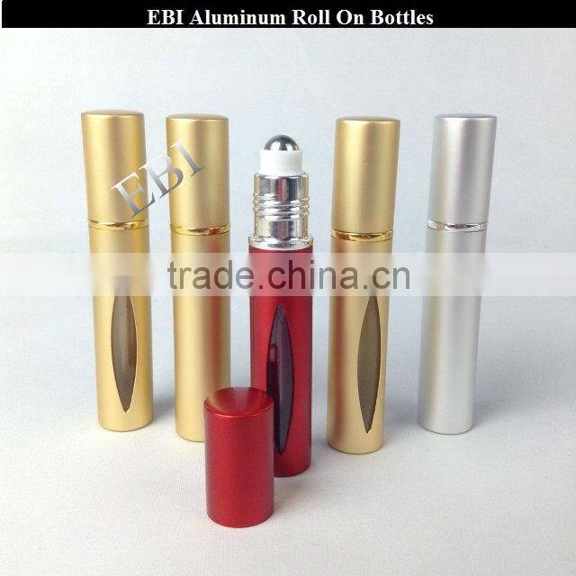10ml Empty glass aluminum roll on bottles