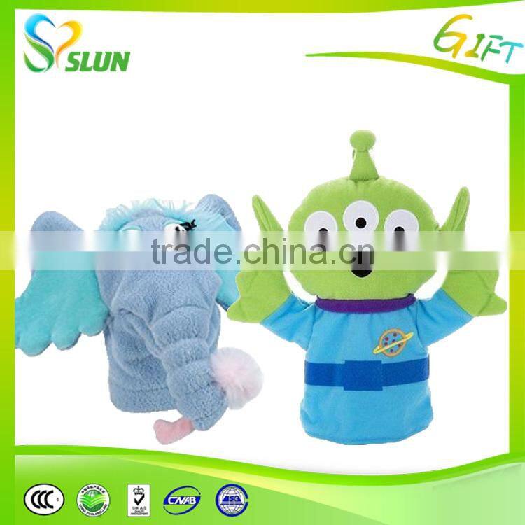Customized cheap animal finger animal hand puppet