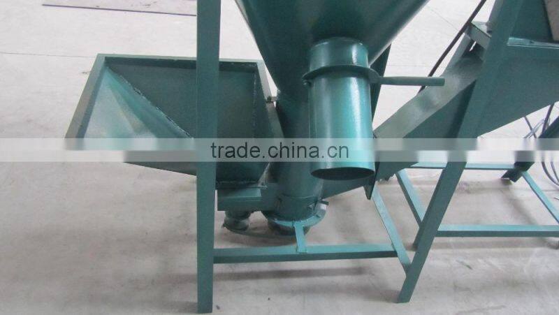 China best selling fully automatic feed mill and mixer for 500kg/h