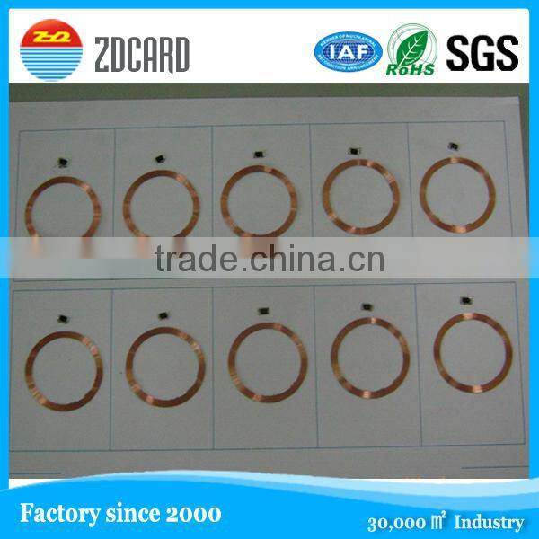 Round 125khz Transparent Hitag rfid coin tag