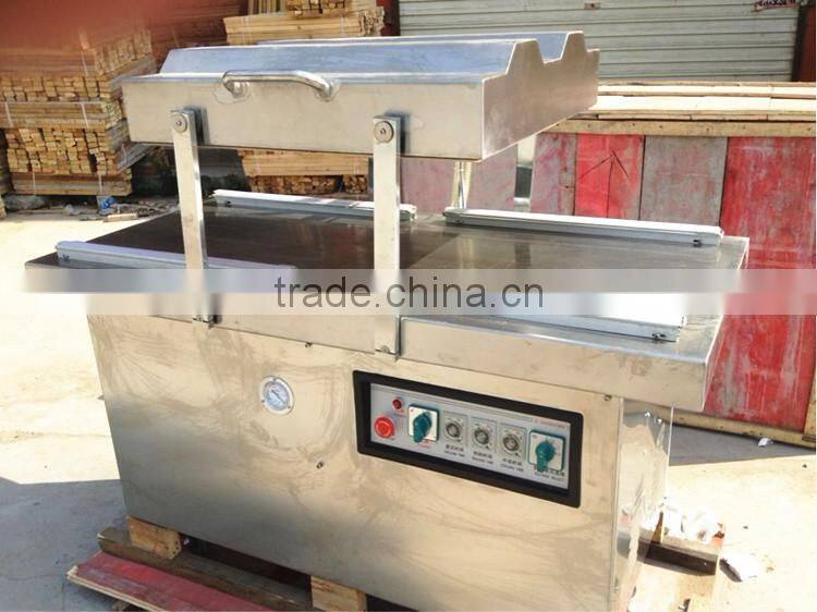 Neweek gas flushing double chamber vegetable vacuum sealing machine