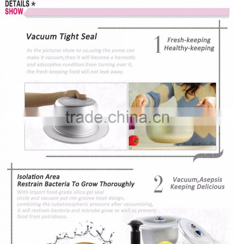 Plastic rubber seal jar Vacuum jar rubber seal