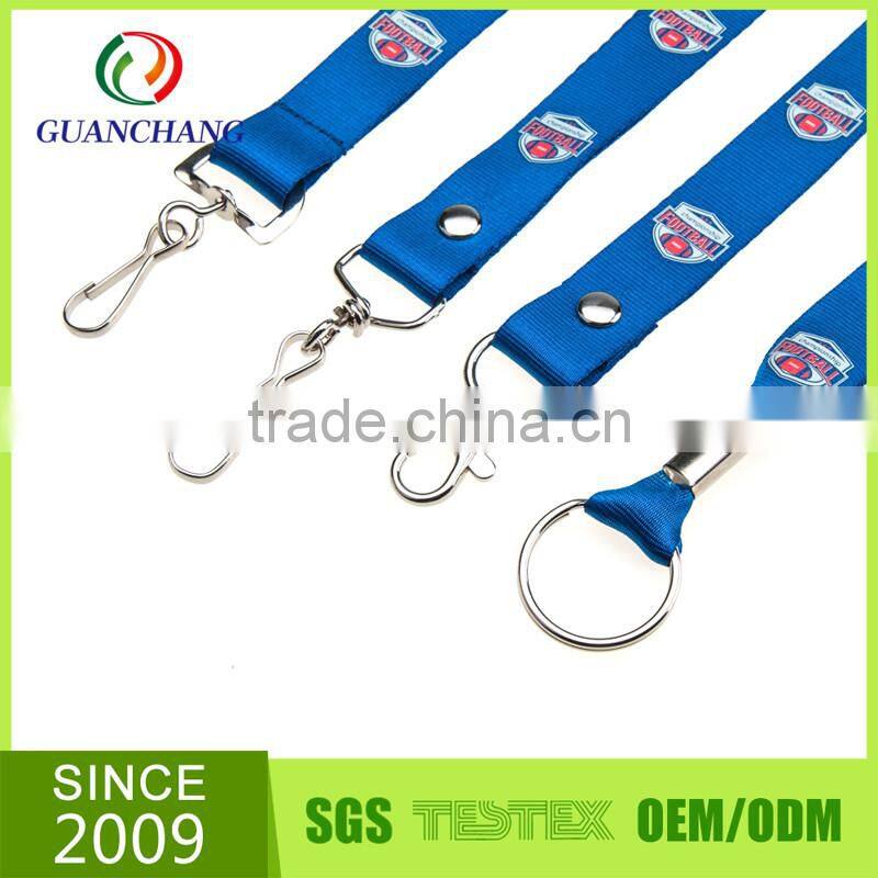 Promotional Customized polyester/nylon printed sports team card holder neck lanyard
