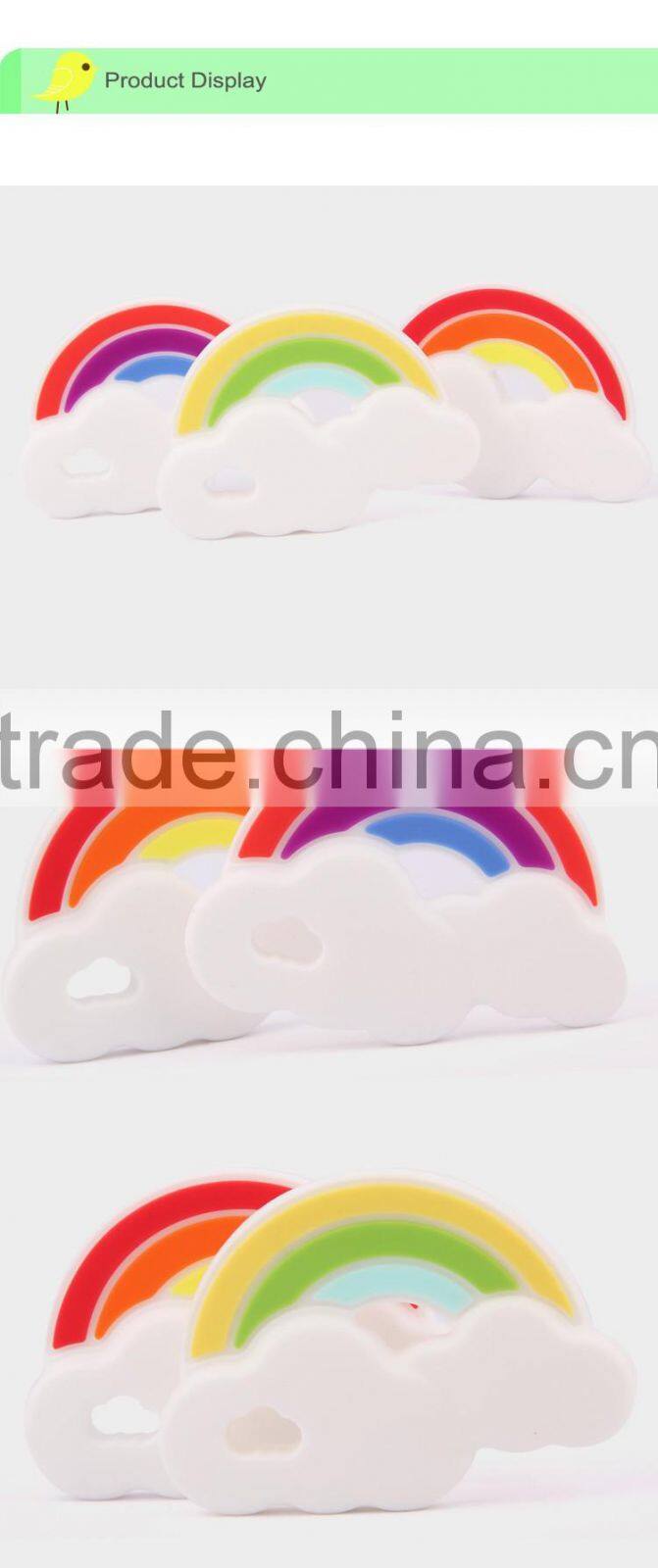 2017 latest design Color del arco Silicona Mordedor