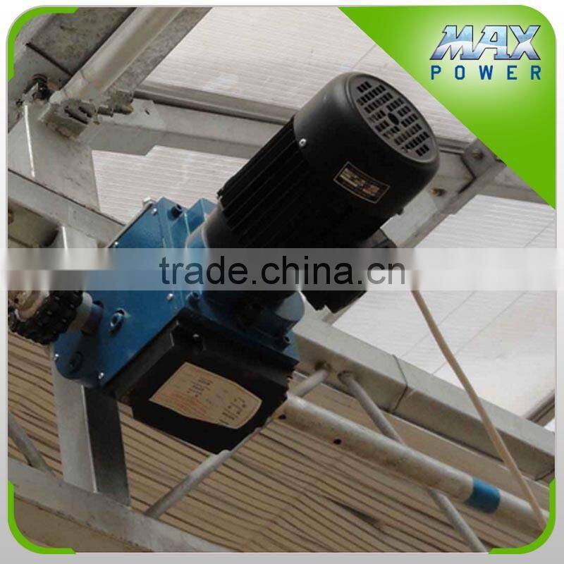 Greenhouse window automatic electric open gear