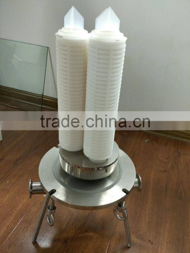 ss304/316 sanitary cartridge filter housing for liquid