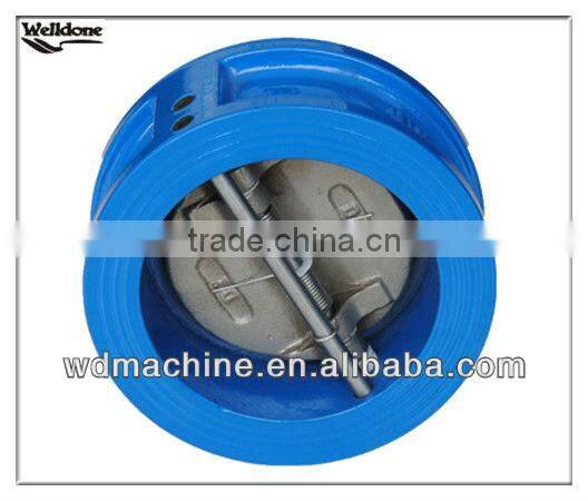 Dual disc check valve wafer type