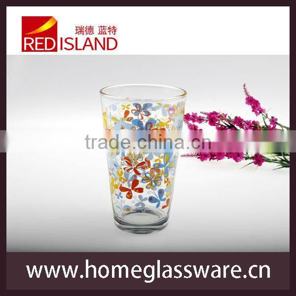 16oz DRINKING GLASSES SET printed tumbler cup