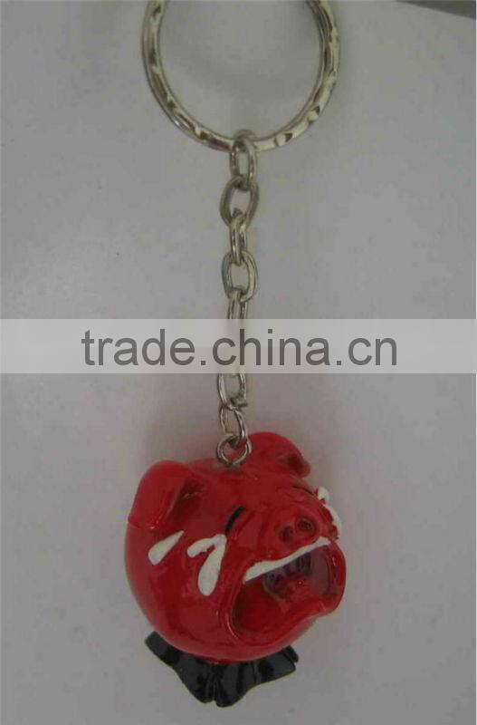 Polyresin pig shaped figurines as key chains