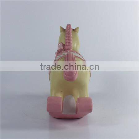 Resin horse coin bank