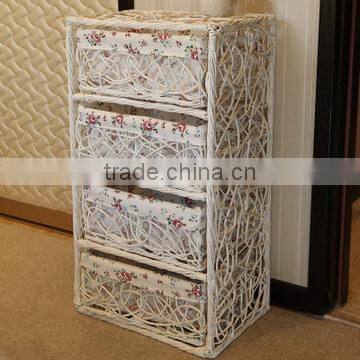 English bulk natural wicker wooden cabinet with handle
