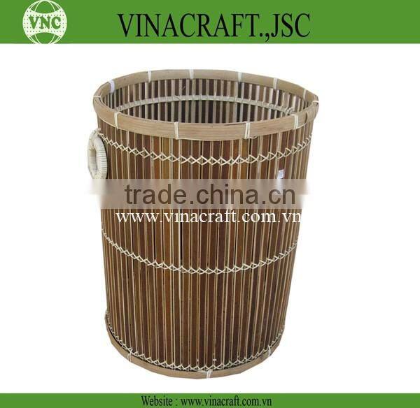 Nice bamboo waste basket for office