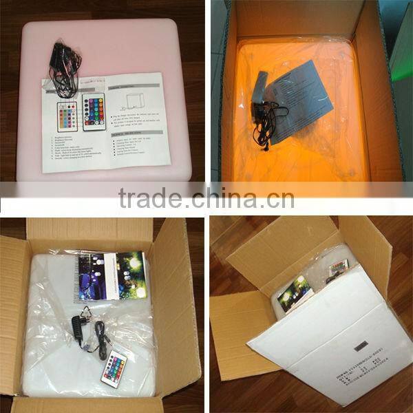 Rechargeable waterproof LED light cube furniture / color change LED glowing cubes