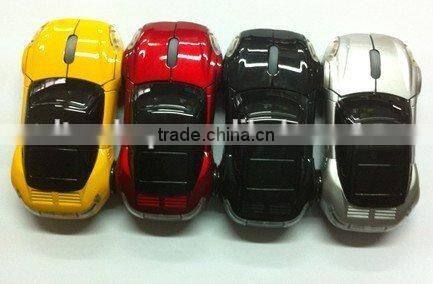 New Design !! Cool And Fashionable LED Light 2.4G Wireless Car Mouse Red