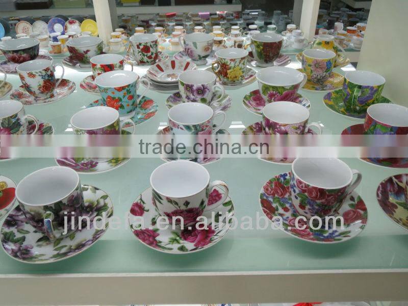 12pcs porcelain ceramic tea set
