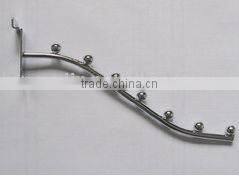 High Quality Wavy Clothes hanging hook cast iron display hooks