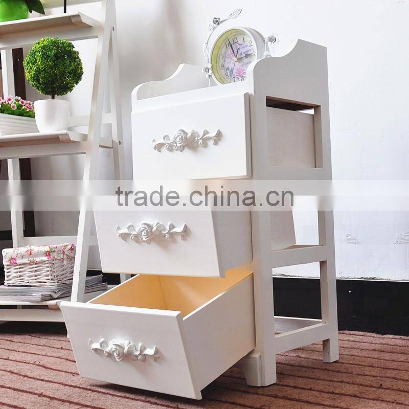 White color high grade modern Wooden storage cabinet