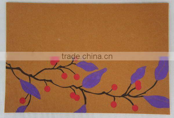 elegant whole sale laser cut felt placemat with good quality