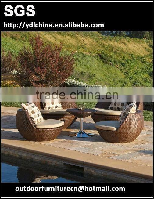 PE rattan furniture outdoor cube set