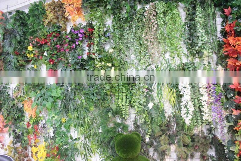 SJZJN 2560 green decorative maple leave artificial decorative vines
