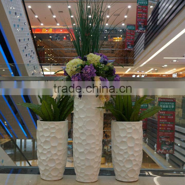 Large white frp flowerpot