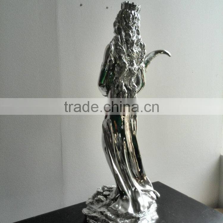 Polyresin prety girl sculpture