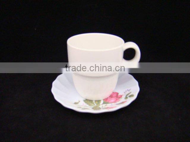 Melamine mug with lid