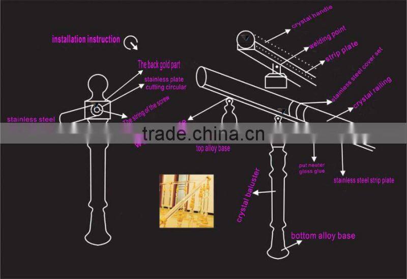 Crystal Balusters For KTV Decorative