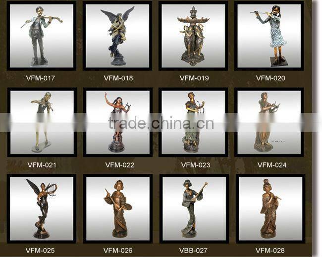 high quality music monkeys on bench statues