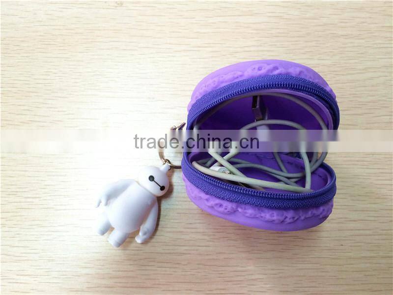 2015silicone Macaron wallet Hot-selling fashionable silicone money pouch and silicon wallet