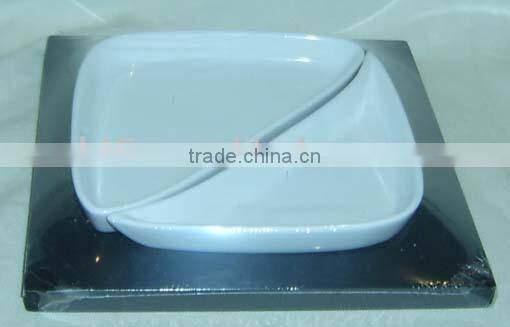 Set of 3 porcelain snack plate snack plate snack tray