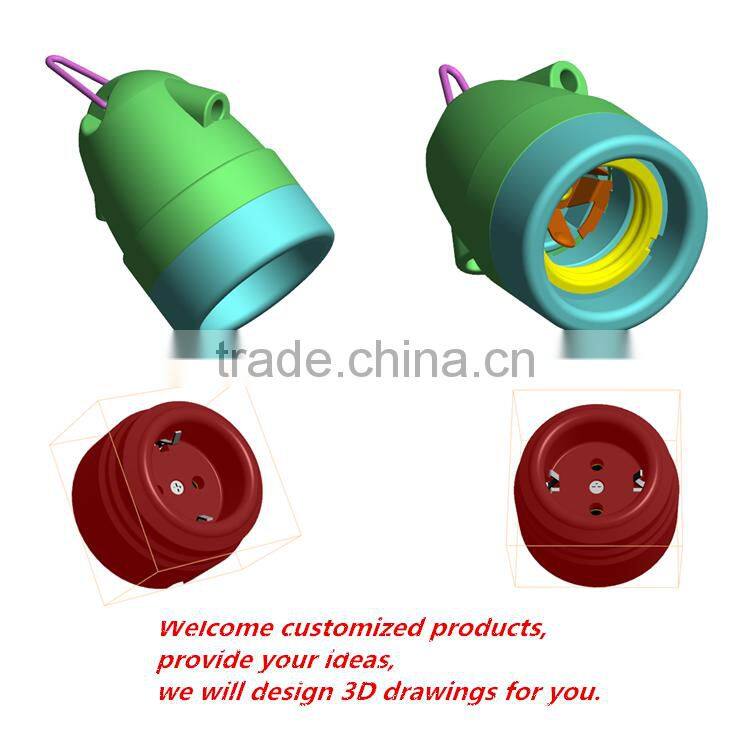 wooden house european colorful glazed porcelain wire holder,wire clip connector,clamp wire connector