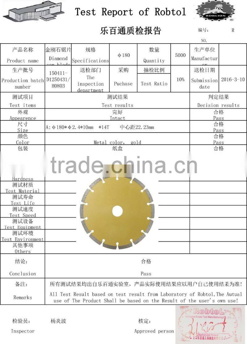 7" Segmented Diamond Saw Blade Angle Grinder Circular Cutting Disc Disk Wheel Universal Stone Brick Block Concrete